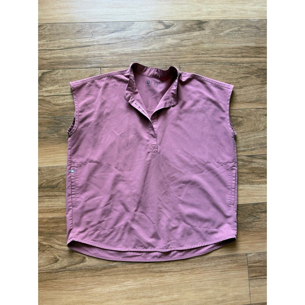 FIGS Rafaela Oversized Scrub Top Dusty Rose size Medium